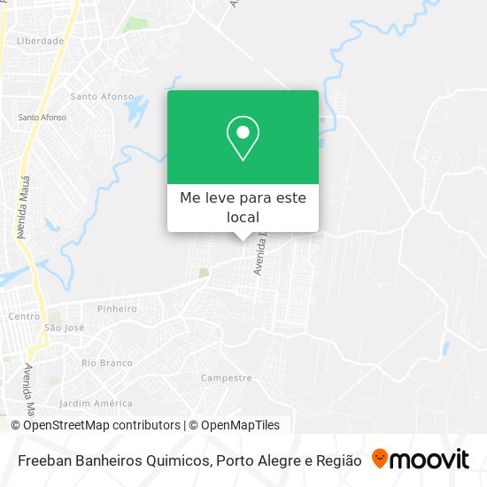 Freeban Banheiros Quimicos mapa