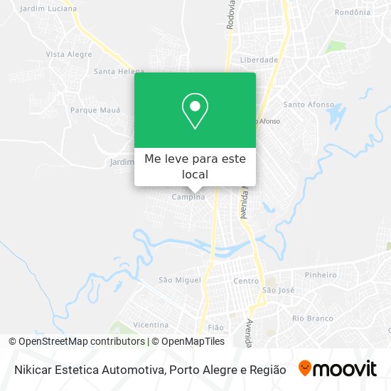 Nikicar Estetica Automotiva mapa