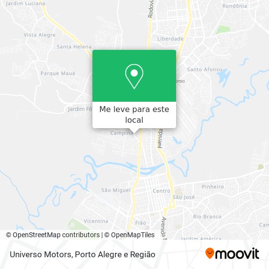 Universo Motors mapa