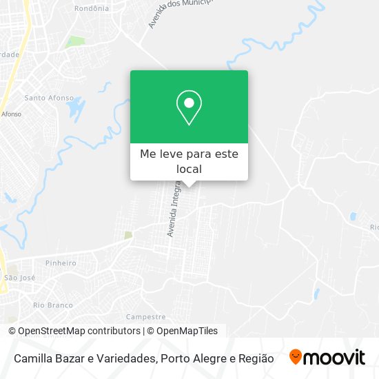 Camilla Bazar e Variedades mapa