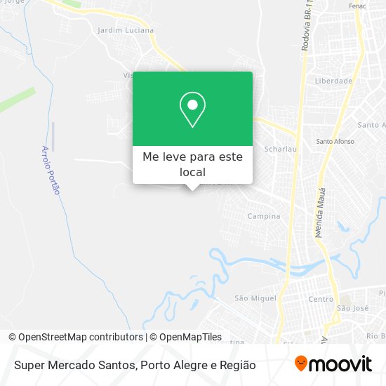 Super Mercado Santos mapa