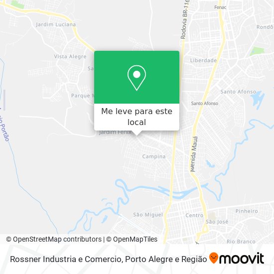 Rossner Industria e Comercio mapa