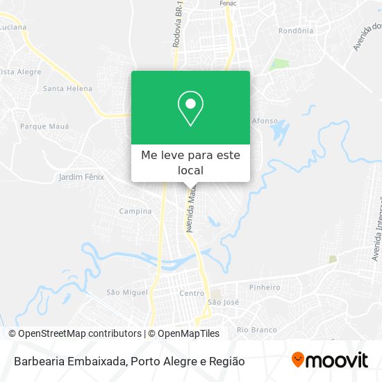 Barbearia Embaixada mapa