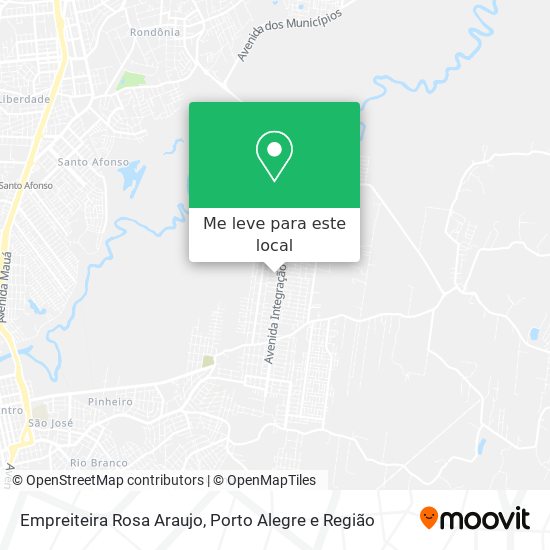 Empreiteira Rosa Araujo mapa