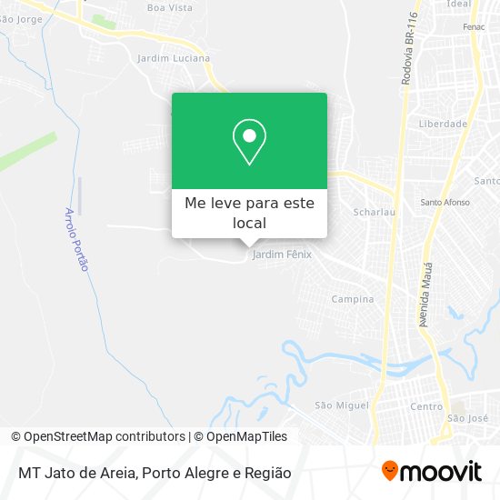 MT Jato de Areia mapa