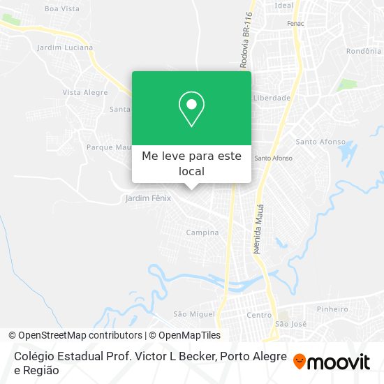 Colégio Estadual Prof. Victor L Becker mapa