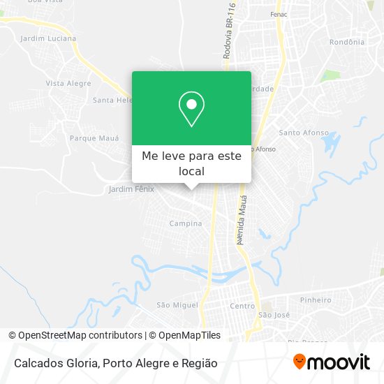 Calcados Gloria mapa
