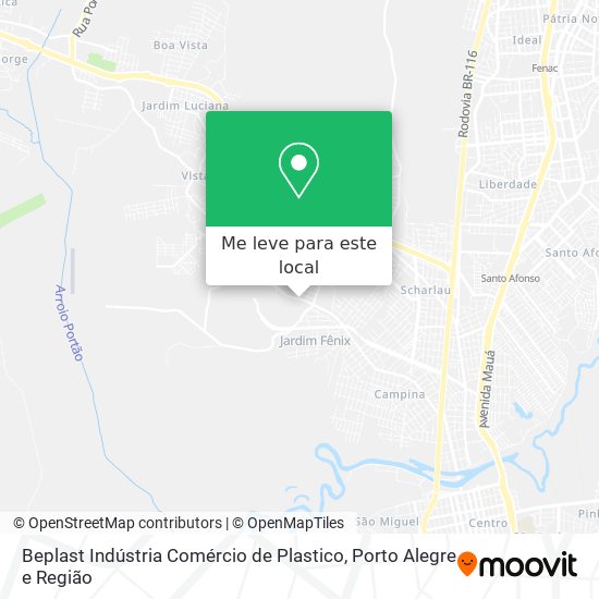 Beplast Indústria Comércio de Plastico mapa