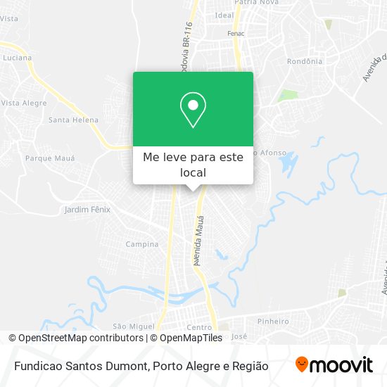 Fundicao Santos Dumont mapa