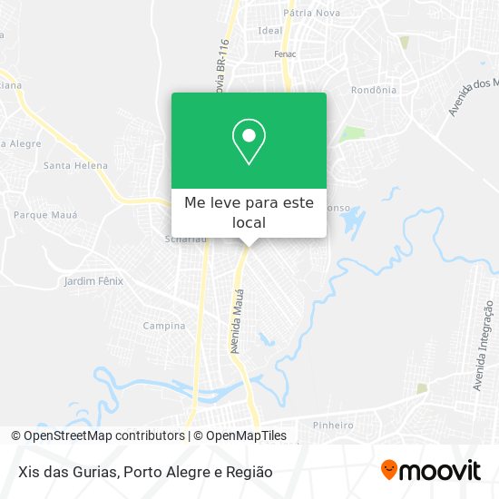 Xis das Gurias mapa
