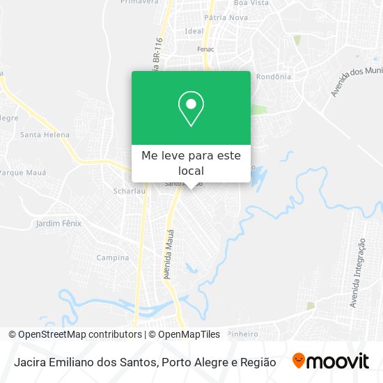 Jacira Emiliano dos Santos mapa