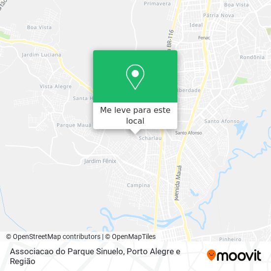 Associacao do Parque Sinuelo mapa