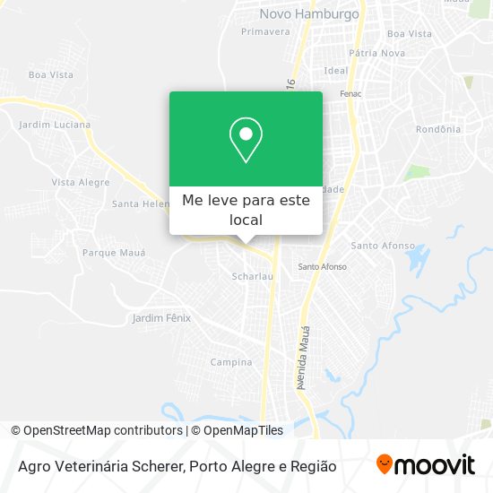 Agro Veterinária Scherer mapa