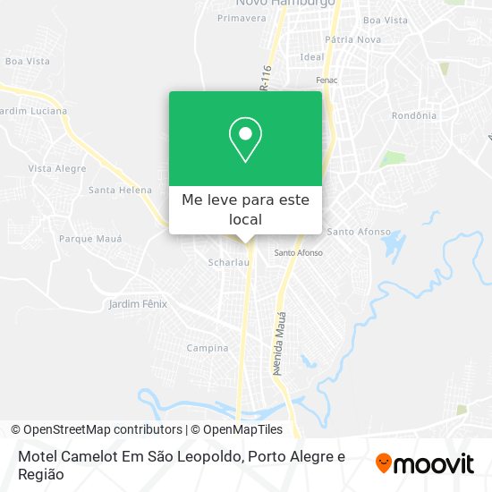 Motel Camelot Em São Leopoldo mapa