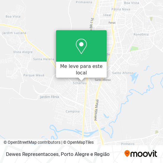 Dewes Representacoes mapa