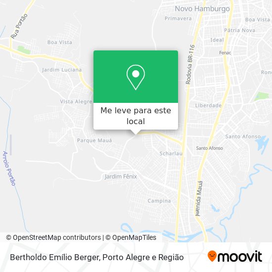 Bertholdo Emílio Berger mapa