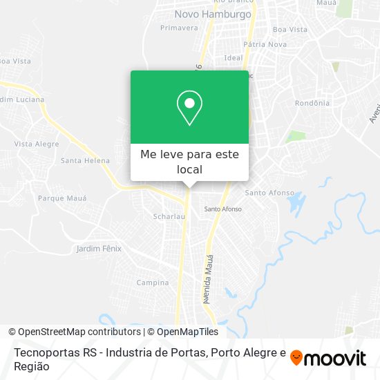 Tecnoportas RS - Industria de Portas mapa