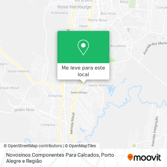Novosinos Componentes Para Calcados mapa
