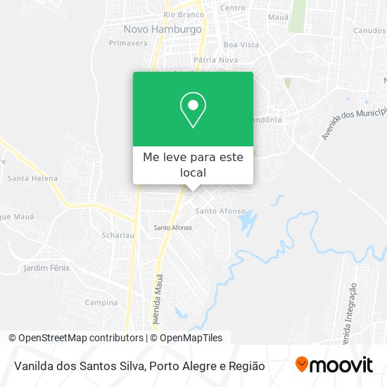 Vanilda dos Santos Silva mapa