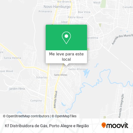 Kf Distribuidora de Gás mapa