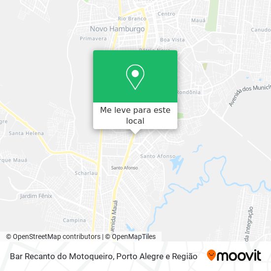 Bar Recanto do Motoqueiro mapa