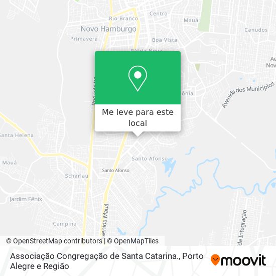 Associação Congregação de Santa Catarina. mapa