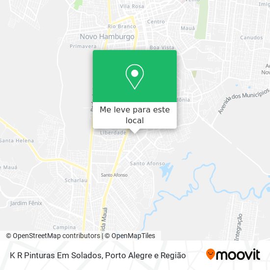 K R Pinturas Em Solados mapa