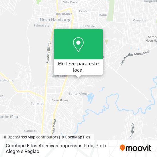 Comtape Fitas Adesivas Impressas Ltda mapa