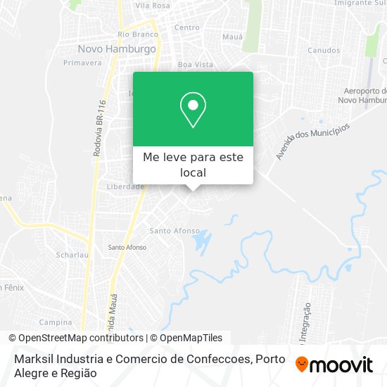 Marksil Industria e Comercio de Confeccoes mapa
