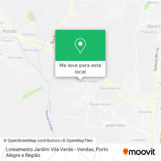 Loteamento Jardim Vila Verde - Vendas mapa