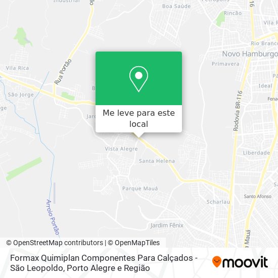 Formax Quimiplan Componentes Para Calçados - São Leopoldo mapa