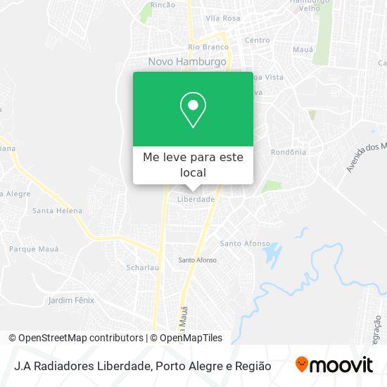 J.A Radiadores Liberdade mapa