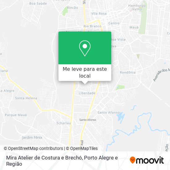 Mira Atelier de Costura e Brechó mapa