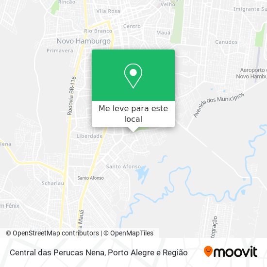 Central das Perucas Nena mapa