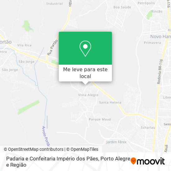 Padaria e Confeitaria Império dos Pães mapa