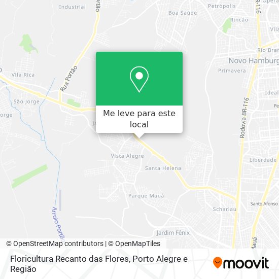 Floricultura Recanto das Flores mapa