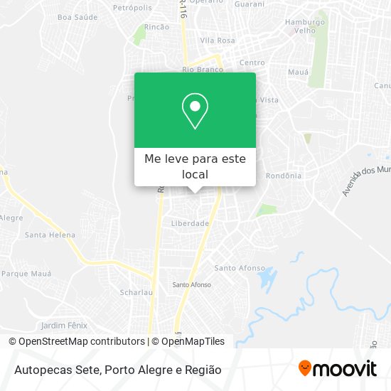 Autopecas Sete mapa