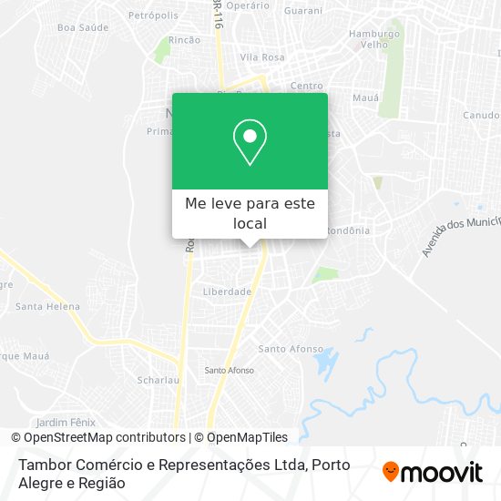 Tambor Comércio e Representações Ltda mapa