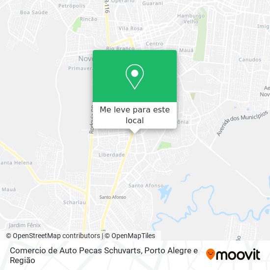 Comercio de Auto Pecas Schuvarts mapa