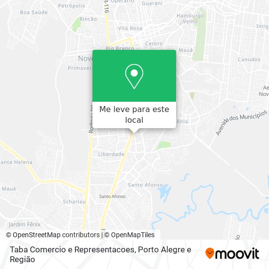 Taba Comercio e Representacoes mapa