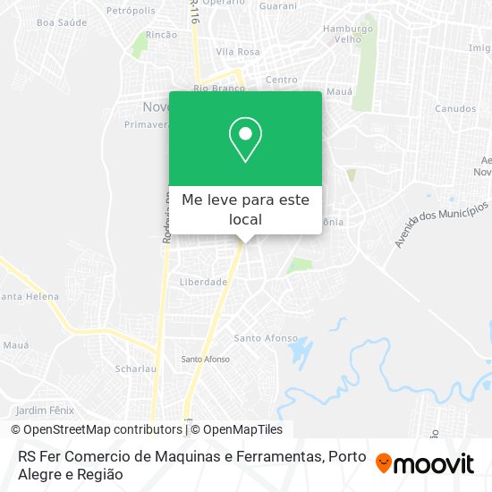 RS Fer Comercio de Maquinas e Ferramentas mapa