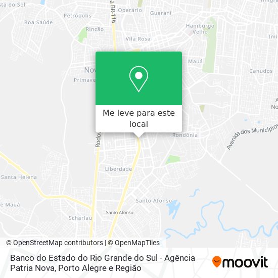 Banco do Estado do Rio Grande do Sul - Agência Patria Nova mapa