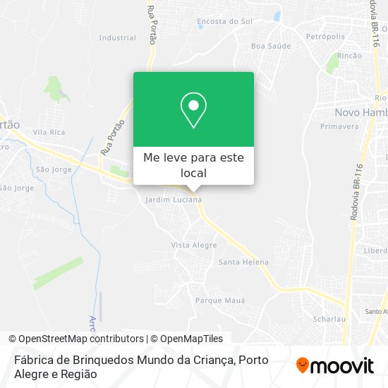 Fábrica de Brinquedos Mundo da Criança mapa