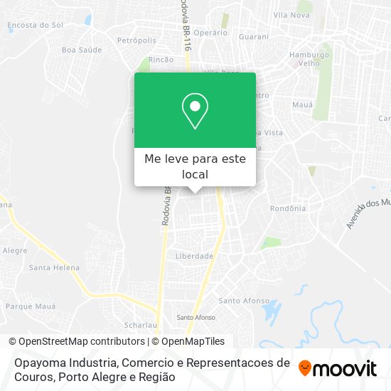 Opayoma Industria, Comercio e Representacoes de Couros mapa