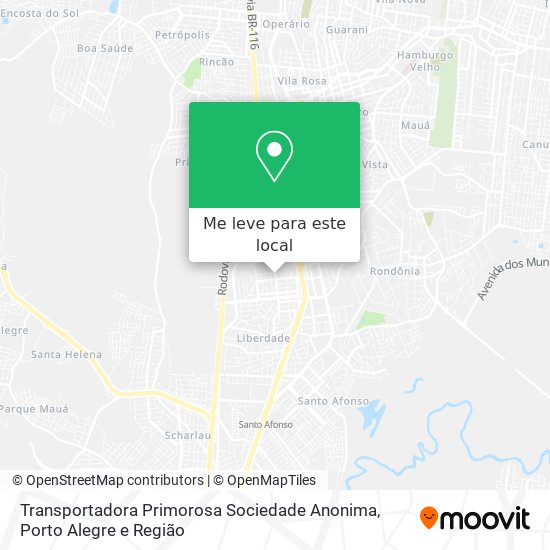 Transportadora Primorosa Sociedade Anonima mapa