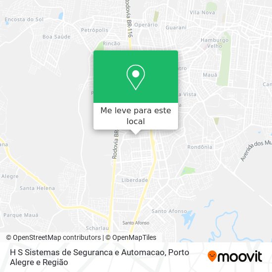 H S Sistemas de Seguranca e Automacao mapa