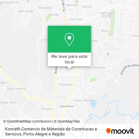 Konrath Comercio de Materiais de Construcao e Servicos mapa