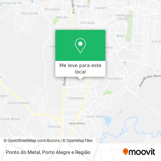 Ponto do Metal mapa