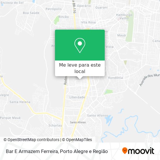 Bar E Armazem Ferreira mapa