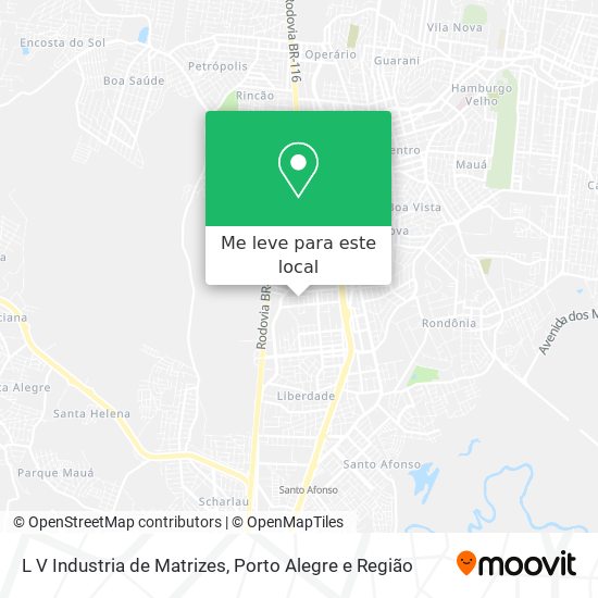 L V Industria de Matrizes mapa